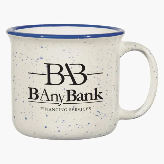 15 Oz. Blaze Campfire Mug, Retro Granite Ceramic — view 3
