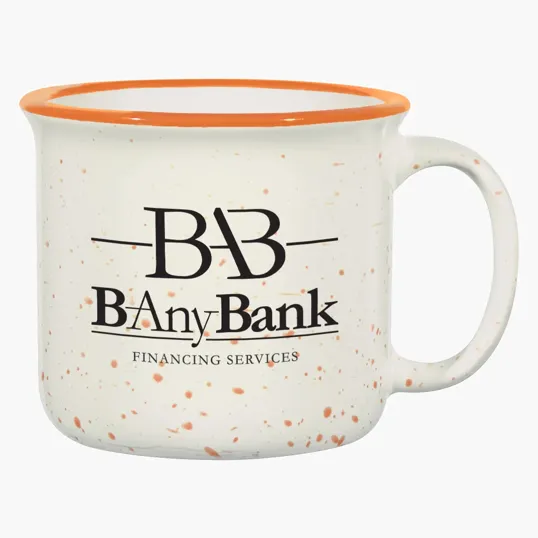 15 Oz. Blaze Campfire Mug, Retro Granite Ceramic — view 4