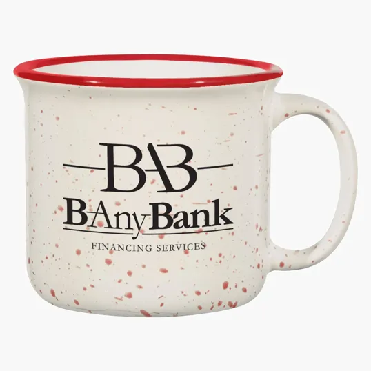 15 Oz. Blaze Campfire Mug, Retro Granite Ceramic — view 5