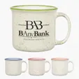 15 Oz. Blaze Campfire Mug, Retro Granite Ceramic