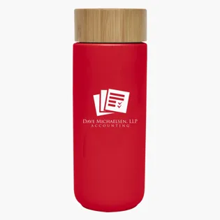 Picture For 10 Oz. Lexington Stoneware Mug With Bamboo Lid