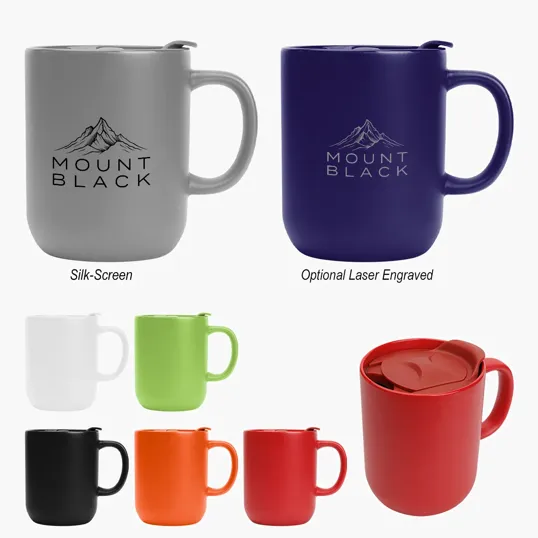 14 oz. Michigan Ceramic Mug with Slide Lid