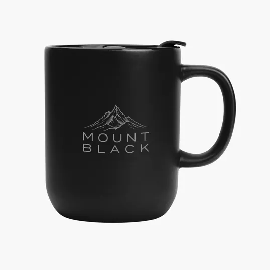 14 oz. Michigan Ceramic Mug with Slide Lid — view 2