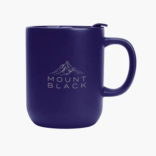 14 oz. Michigan Ceramic Mug with Slide Lid — view 3