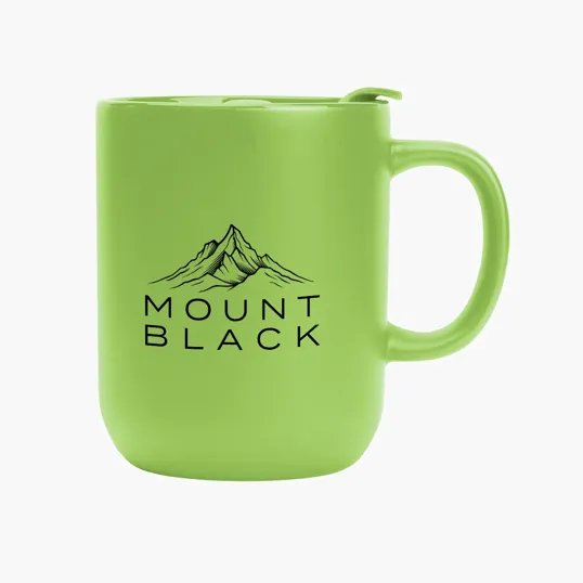 14 oz. Michigan Ceramic Mug with Slide Lid — view 12