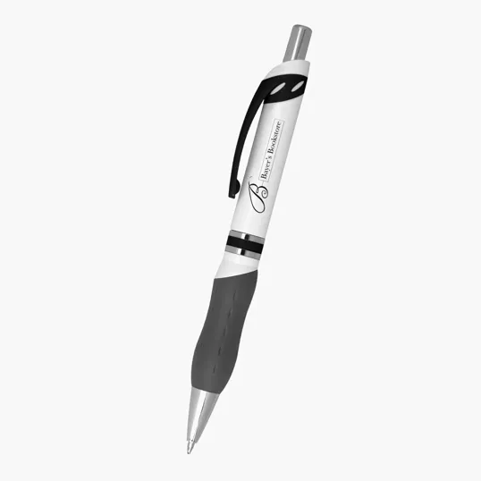 Campus Plunger Action Ballpoint Pen with Rubber Grip — view 2