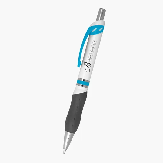 Campus Plunger Action Ballpoint Pen with Rubber Grip — view 3