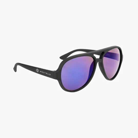Rubberized Recycled Frame Aviator Sunglasses — view 3