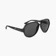 Rubberized Recycled Frame Aviator Sunglasses — view 2