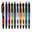 Two-Tone Rubberized Plunger Pen