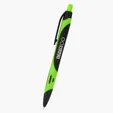 Two-Tone Rubberized Plunger Pen — view 5
