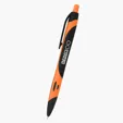 Two-Tone Rubberized Plunger Pen — view 6