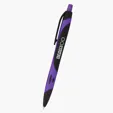 Two-Tone Rubberized Plunger Pen — view 8