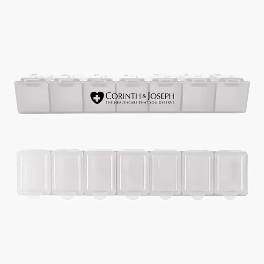 7 Day Pill Container with Braille Lids — view 3