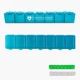 7 Day Pill Container with Braille Lids