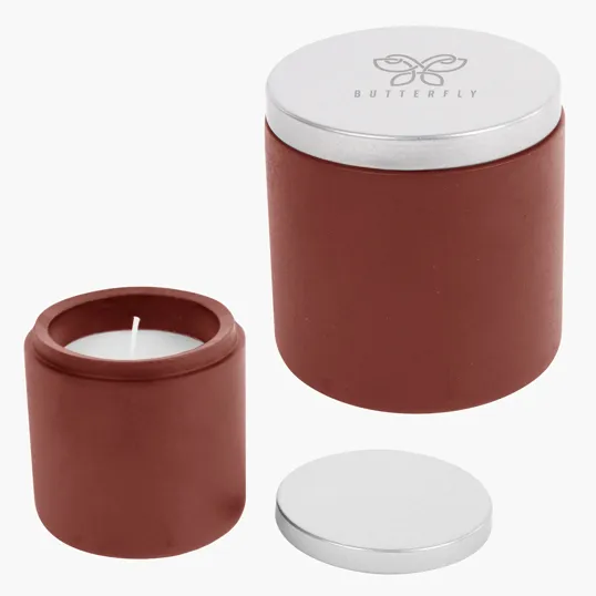 Cali Clay Cement Candle with Vanilla Soy Wax — view 4
