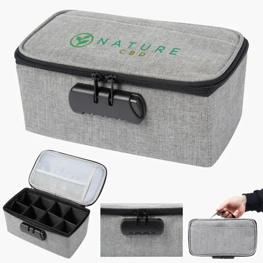 Heathered Stash Bag With Lock