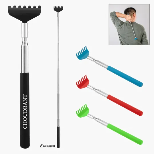 Extendable Back Scratcher with Stainless Steel Head