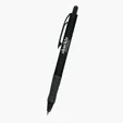 Sunrise Plunger Action Ballpoint Pen with Rubber Grip — view 2