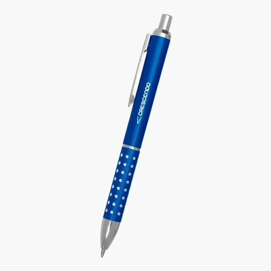 Vegas Plunger Action Ballpoint Pen with Diamond Cut Grip — view 2