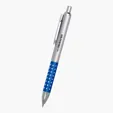 Vegas Plunger Action Ballpoint Pen with Diamond Cut Grip — view 3