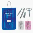 Vinyl Manicure Set with Scissors, Clipper, File, Tweezers