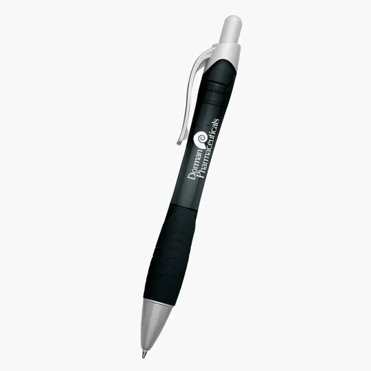 Rio Ballpoint Pen with Contoured Rubber Grip — view 3