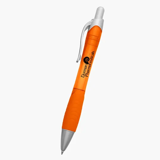 Rio Ballpoint Pen with Contoured Rubber Grip — view 6
