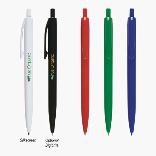 Glossy Plunger Action Ballpoint Pen — view 6