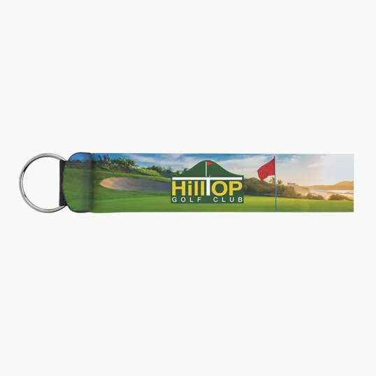 Neoprene Wristband With Key Ring — view 3