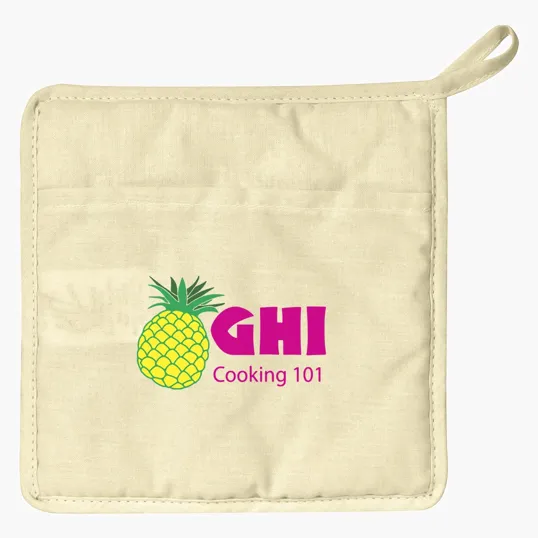 Quilted Cotton Canvas Pot Holder — view 2