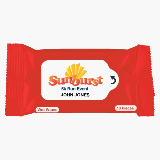 Wet Wipe Packet, 10 Wipes — view 2