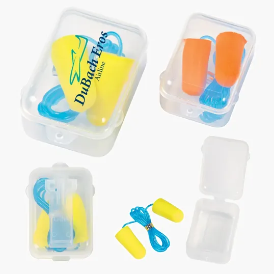Foam Ear Plug Set in Clip-On Case