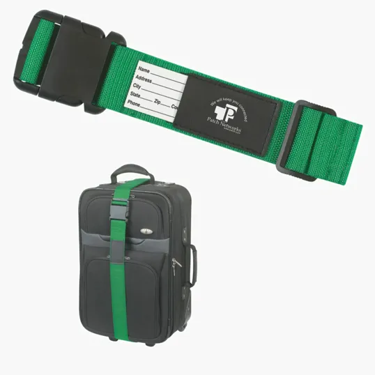 Luggage Strap/Bag Identifier with ID Card Pocket — view 2