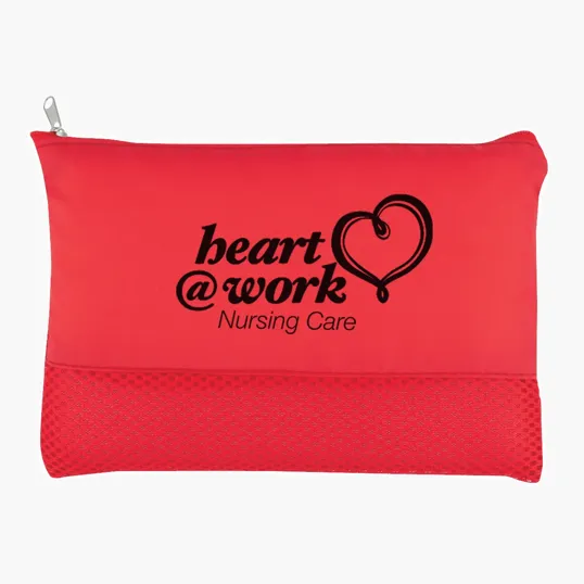 Mesh Vanity Bag with Zippered Main Compartment — view 10
