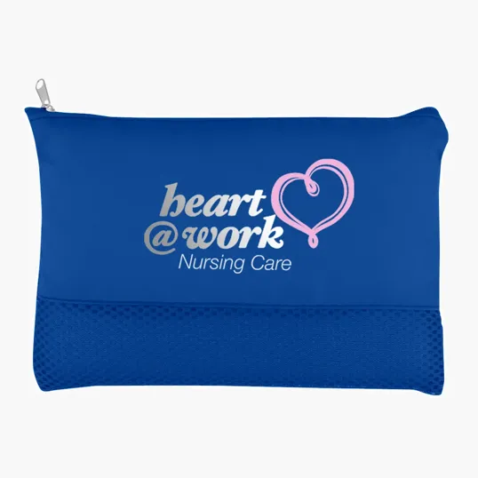 Mesh Vanity Bag with Zippered Main Compartment — view 5