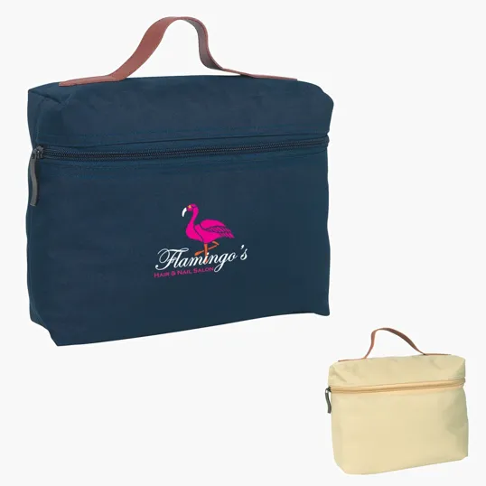 Cosmo 300D Polyester Tote Bag with Leatherette Handle — view 5
