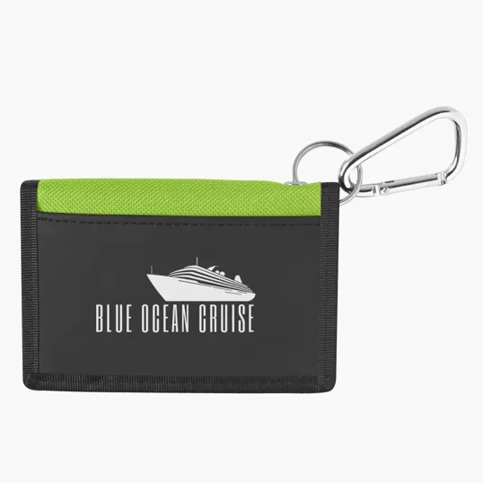 Polyester Wallet with Carabiner — view 3