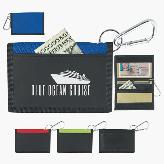 Polyester Wallet with Carabiner — view 5