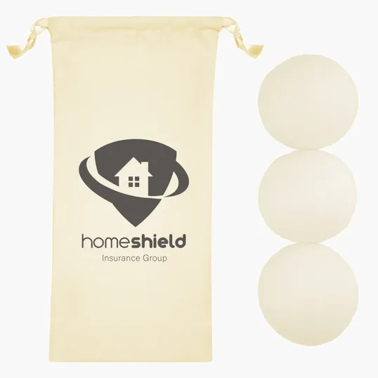 Wool Dryer Ball Set with Drawstring Pouch — view 8