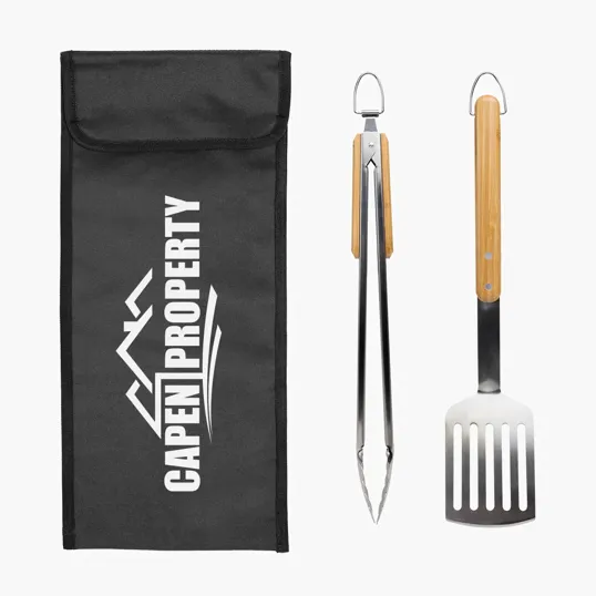 BBQ Tool Set with Polyester Pouch — view 2