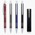 Black Tie Rubberized Aluminum Pen — view 2