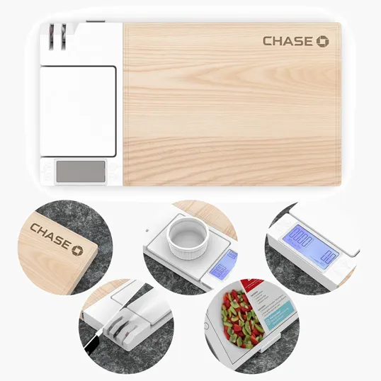 POWERSTICK SousChef 5-In-1 Cutting Board with Digital Scale & Timer — view 2