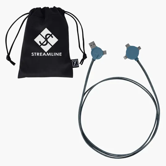 XACTLY 5 Ft. 3-In-1 Lithium Charging Cable — view 4