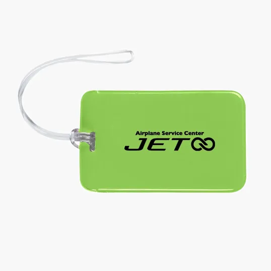 Journey Vinyl Luggage Tag with PVC Strap — view 4