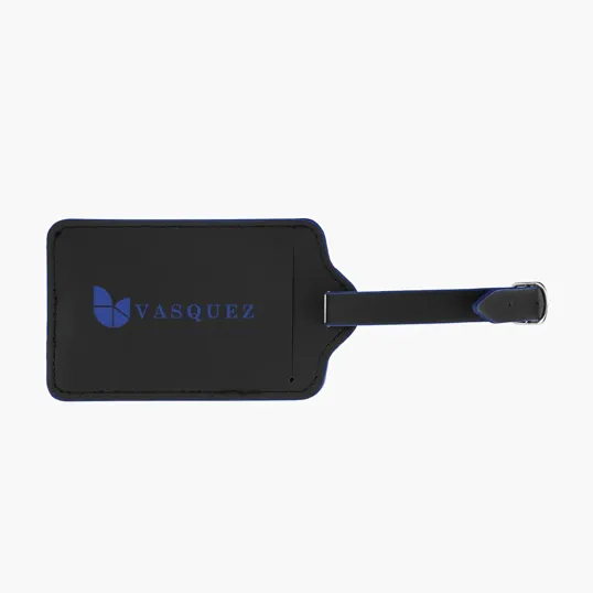 Recycled Leatherette Luggage Tag with ID Window — view 9
