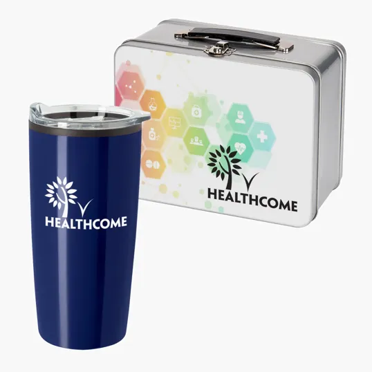 Throwback Tin Lunch Box with 20 oz. Elate Himalayan Tumbler
