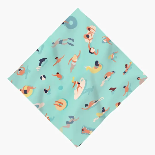 Full Color Dog Bandana, 16" x 16"