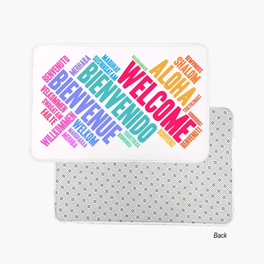 Small Entryway Floor Mat with Non-Skid PVC Backing