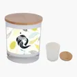 Bamboo Soy Candle With Full Color Label — view 3